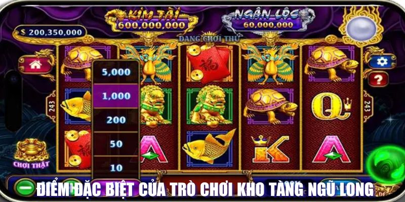 Điểm nổi bật của tựa game kho tàng ngũ long hấp dẫn