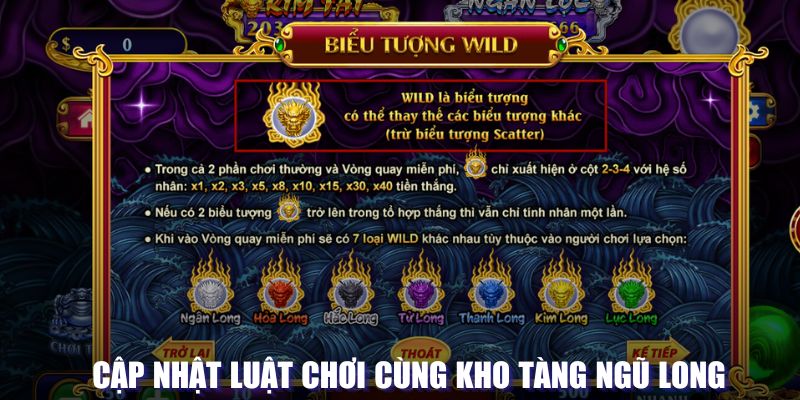 Luật chơi của loại hình ngũ long slot